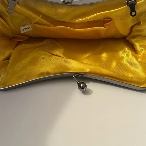 Stunning peacock design shimmery glitzy clutch - handbag - purse - Picture 5 of 8